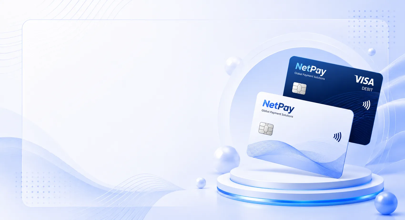 NetPay virtual & physical Visa cards on display