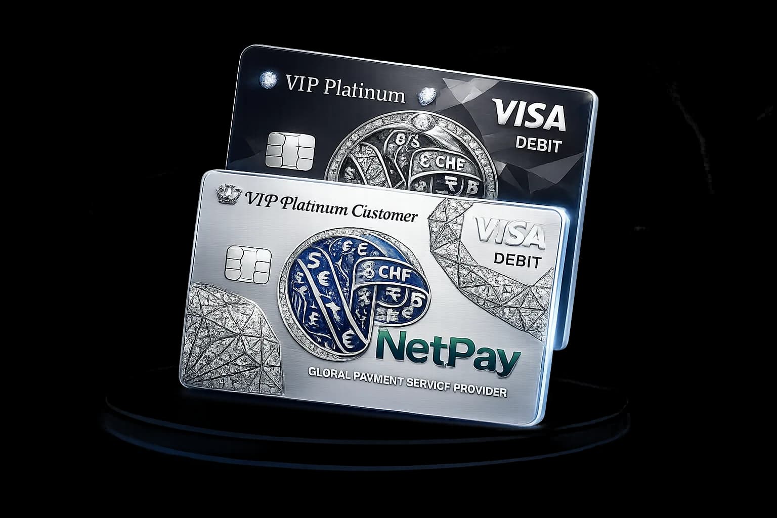 NetPay VIP Platinum virtual & physical Visa cards